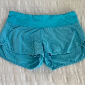 Lululemon Athletica Turquoise Athletic Shorts